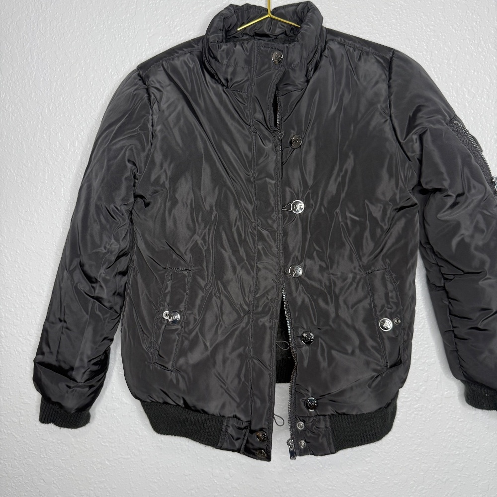 Justice Girl's black winter‎ puffer Jacket / Coat - Picture 2 of 9